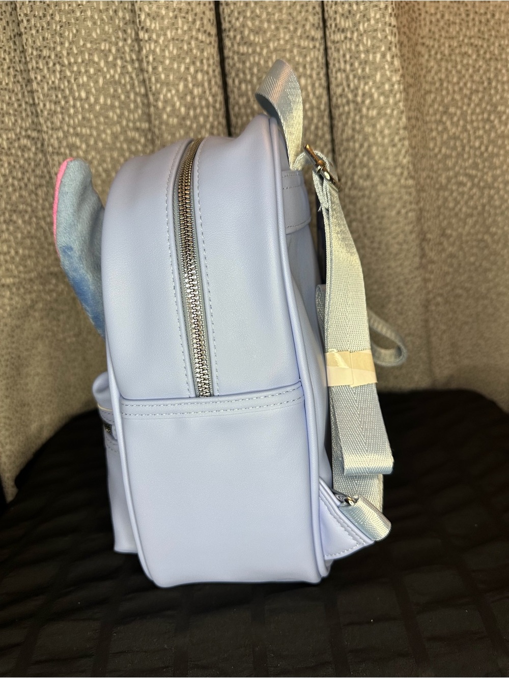 Disney Blue Stitch Kids Backpack with Pink Ears - Picture 3 of 5